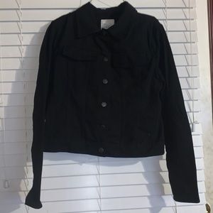 Black womens Merona Jean jacket